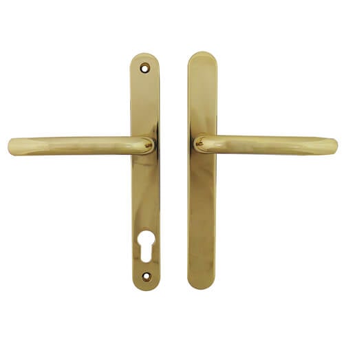 Fab & Fix Balmoral Blank Lever Lever UPVC Multipoint Door Handles -  92mm PZ Sprung 212mm Screw Centres - Image 3