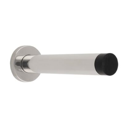 Eurospec DSW1019BSS 150 x 22mm Wall Mounted Doorstop On Rose Concealed Fix - Polished Stainless Steel (LEAD TIME: 2-3 DAYS)