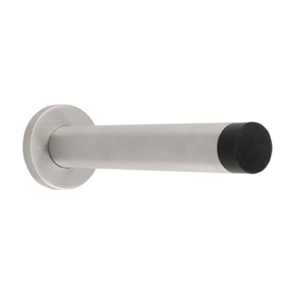 Eurospec DSW1019SSS 150 x 22mm Wall Mounted Doorstop On Rose Concealed Fix - Satin Stainless Steel 150mm (LEAD TIME: 2-3 DAYS)