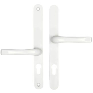 Easyfit Lever Offset Lever UPVC Multipoint Door Handles - 48mm/87mm PZ  Unsprung 240mm Screw Centres