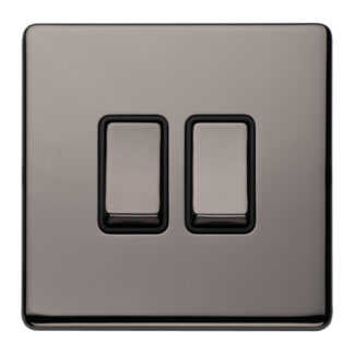 Eurolite ECBN2SWB 2 GANG 10AMP 2WAY SWITCH (LEAD TIME: 2-3 DAYS)