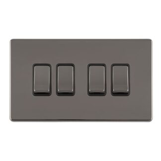 Eurolite ECBN4SWB 4 GANG 10AMP 2WAY SWITCH (LEAD TIME: 2-3 DAYS)