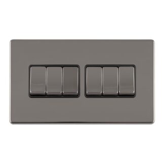 Eurolite ECBN6SWB 6 GANG 10AMP 2WAY SWITCH (LEAD TIME: 2-3 DAYS)