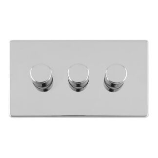 Eurolite ECPC3DLED 3 Gang Led Push On Off 2Way Dimmer (LEAD TIME: 2-3 DAYS)