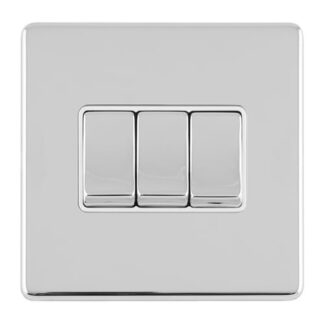 Eurolite ECPC3SWW 3 GANG 10AMP 2WAY SWITCH (LEAD TIME: 2-3 DAYS)
