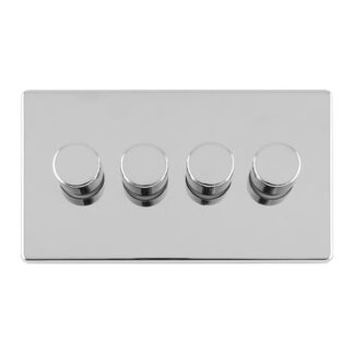 Eurolite ECPC4DLED 4 Gang Led Push On Off 2Way Dimmer (LEAD TIME: 2-3 DAYS)