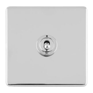 Eurolite ECPCT1SW 1 GANG 10AMP 2WAY TOGGLE SWITCH POLISHED CHROME PLATE (LEAD TIME: 2-3 DAYS)