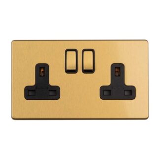 Eurolite ECSB2SOB 2-Gang 13Amp Switched Socket (LEAD TIME: 2-3 DAYS)