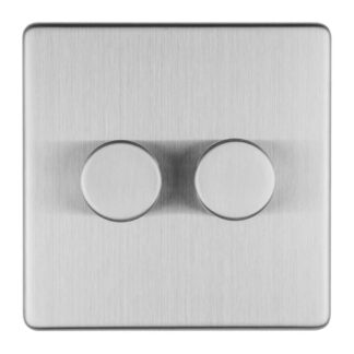 Eurolite ECSS2DLED 2-Gang Led Push On Off 2-Way Dimmer (LEAD TIME: 2-3 DAYS)