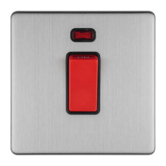 Eurolite ECSS45ASWNSB 1-Gang 45Amp DP Switch with Neon (LEAD TIME: 2-3 DAYS)