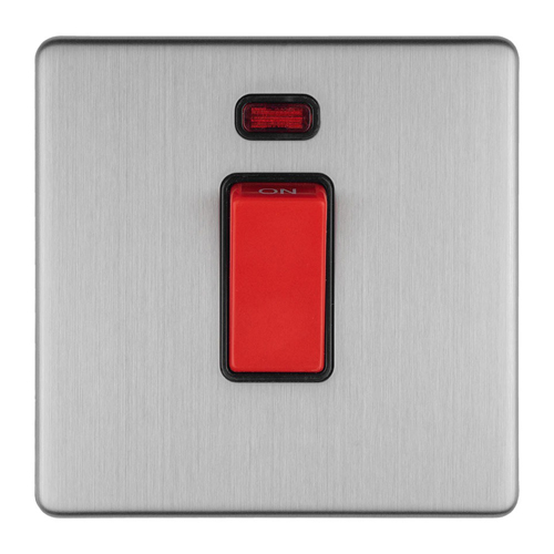 Eurolite ECSS45ASWNSB 1-Gang 45Amp DP Switch with Neon (LEAD TIME: 2-3 DAYS)