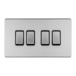 Eurolite ECSS4SWB 4-Gang 10Amp 2-Way Switch (LEAD TIME: 2-3 DAYS)