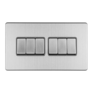 Eurolite ECSS6SWG 6-Gang 10Amp 2-Way Switch (LEAD TIME: 2-3 DAYS)