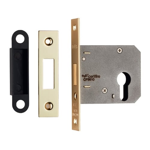 Eurospec EDE5030EB Easi-T Economy Euro Profile Deadlock 76mm (LEAD TIME: 2-3 DAYS)