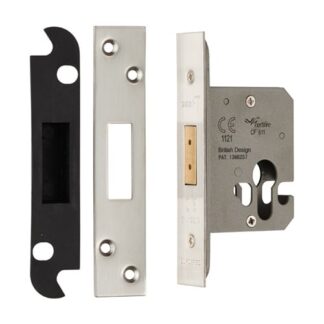 Eurospec EDS5025SSS Euro Profile Deadlock 64mm (LEAD TIME: 2-3 DAYS)