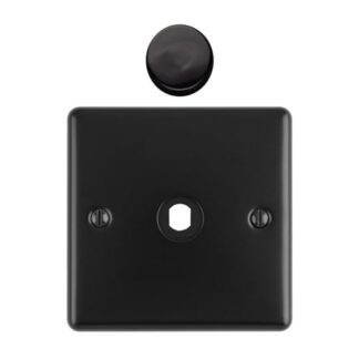 Eurolite EN1DIMMBB Dimmer Switch Plate-Matt Black-1-Gang (LEAD TIME: 2-3 DAYS)