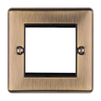 Eurolite EN2MODABB 2-Gang Module Frame Enhance Range - Antique Brass (LEAD TIME: 2-3 DAYS)