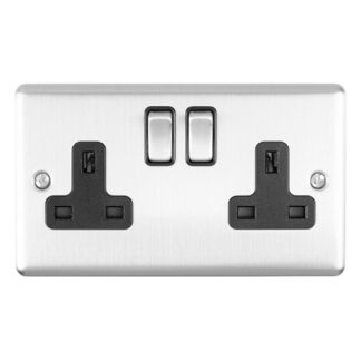 Eurolite EN2SOSSB 2-Gang Socket (LEAD TIME: 2-3 DAYS)