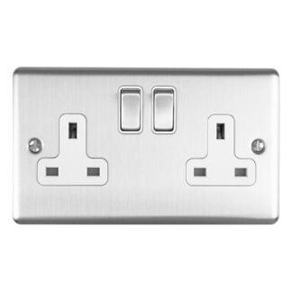 Eurolite EN2SOSSW 2-Gang Socket (LEAD TIME: 2-3 DAYS)