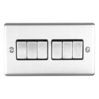 Eurolite EN6SWSSB 6-Gang Switch (LEAD TIME: 2-3 DAYS)