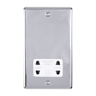 Eurolite ENSHSPCW Shaver Socket (LEAD TIME: 2-3 DAYS)