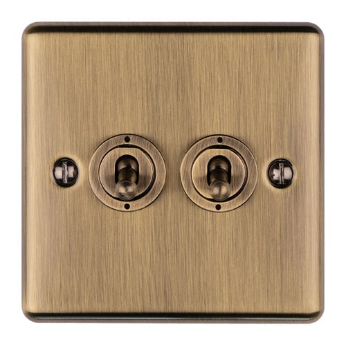 Eurolite ENT2SWABB 2-Gang Toggle Switch (LEAD TIME: 2-3 DAYS)