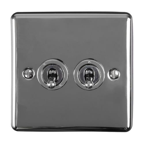 Eurolite ENT2SWBN 2-Gang Toggle Switch (LEAD TIME: 2-3 DAYS)
