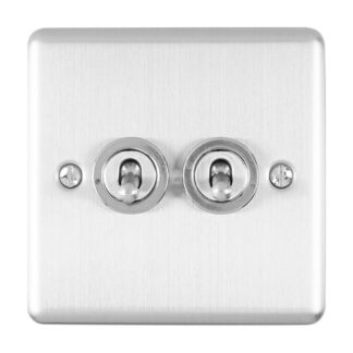 Eurolite ENT2SWSS 2-Gang Toggle Switch (LEAD TIME: 2-3 DAYS)