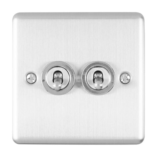 Eurolite ENT2SWSS 2-Gang Toggle Switch (LEAD TIME: 2-3 DAYS)