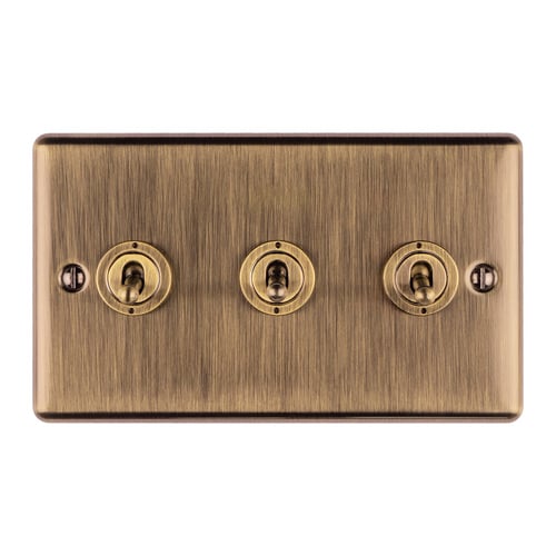 Eurolite ENT3SWABB 3-Gang Toggle Switch (LEAD TIME: 2-3 DAYS)