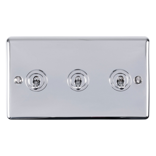 Eurolite ENT3SWPC 3-Gang Toggle Switch (LEAD TIME: 2-3 DAYS)