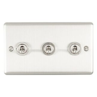 Eurolite ENT3SWSS 3-Gang Toggle Switch (LEAD TIME: 2-3 DAYS)