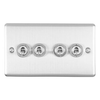 Eurolite ENT4SWSS 4-Gang Toggle Switch (LEAD TIME: 2-3 DAYS)