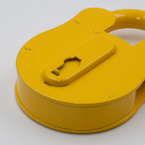 Fire Brigade FB14 Open Shackle Yellow Contract Padlock - Image 4
