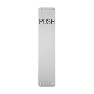 Eurospec FPP1302SSS Finger Plate Push (LEAD TIME: 2-3 DAYS)