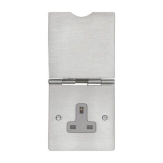 Eurolite FS4030SS Utility 1-Gang Floor Socket - Grey (LEAD TIME: 2-3 DAYS)
