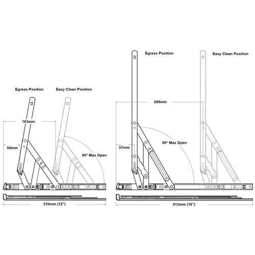 Securistyle Egress Easy Clean Friction Stay - Image 2