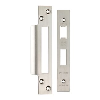 Eurospec FSF5004SSS Easi-T Forend Strike and Fixing Pack - Satin Stainless Steel Square Forend (LEAD TIME: 2-3 DAYS)