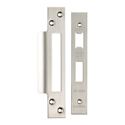 Eurospec FSF5004SSS Easi-T Forend Strike and Fixing Pack - Satin Stainless Steel Square Forend (LEAD TIME: 2-3 DAYS)