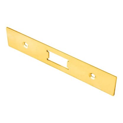 Eurospec FSF5008PVD Forend Strike & Fixing Pack To Suit Flat Latch FLL5030 - PVD Square Forend (LEAD TIME: 2-3 DAYS)
