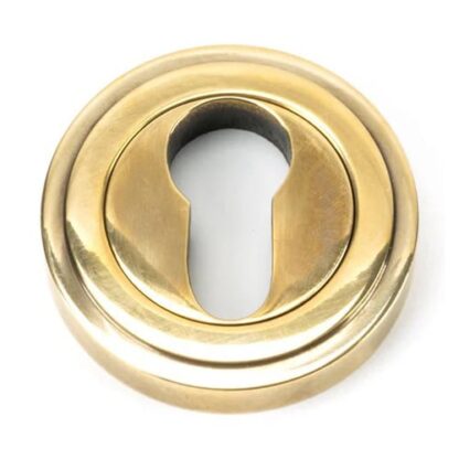 From The Anvil Round Euro Escutcheon - Art Deco (LEAD TIME: 2-3 DAYS)