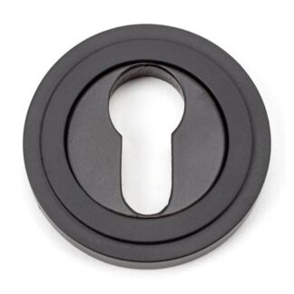 From The Anvil Round Euro Escutcheon - Art Deco (LEAD TIME: 2-3 DAYS)