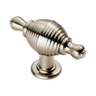 Carlisle Brass FTD600RSN Reeded Knob with Finial Ears (LEAD TIME: 2-3 DAYS)