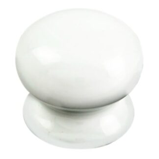 Carlisle Brass FTD620CPWH Porcelain Knob 45mm (LEAD TIME: 2-3 DAYS)