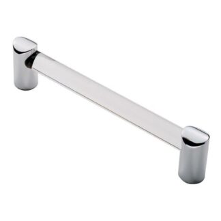 Carlisle Brass FTD685BACC Clear Acrylic Bar Handle 128mm (LEAD TIME: 2-3 DAYS)