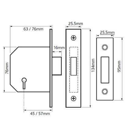 Imperial G3004 3 Lever Mortice Deadlock - Image 10