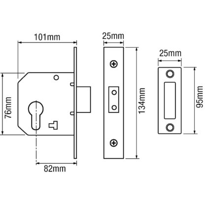 Imperial G7004 Euro Mortice Deadlock - Image 2