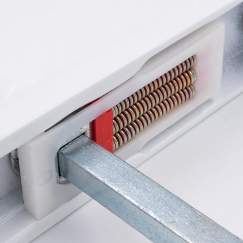 Hoppe Atlanta Lever Moveable Pad UPVC Multipoint Door Handles - 92mm/62mm PZ Sprung 215mm Screw Centres - Image 8