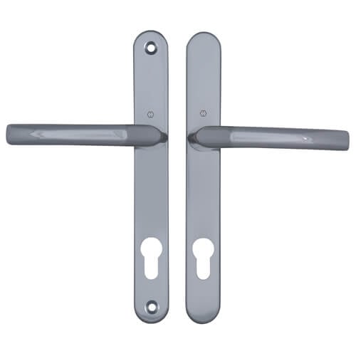 Hoppe Birmingham Sprung Lever Lever UPVC Multipoint Door Handles -  92mm PZ 215mm Screw Centres - Image 2