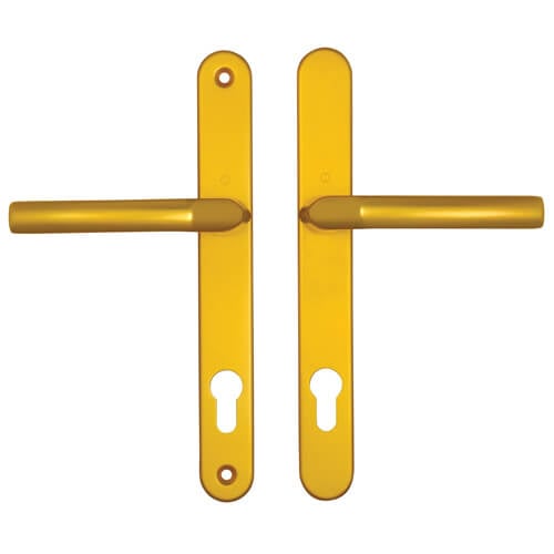 Hoppe Birmingham Sprung Lever Lever UPVC Multipoint Door Handles -  92mm PZ 215mm Screw Centres - Image 3